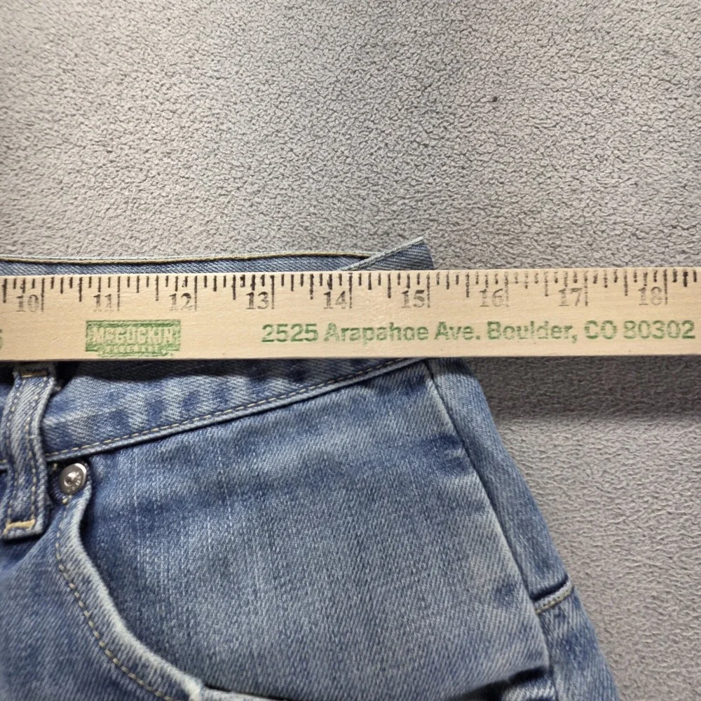 VTG Levis Engineered Jeans Mens Blue Twisted Button Fly Light Wash Fits 30x33